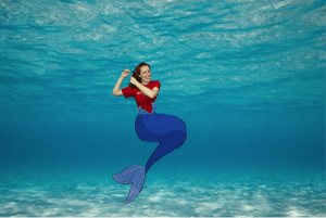 Megan as Little Mermaid