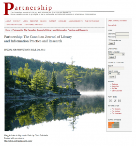 Homepage of The Partnership Journal
