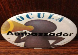 photo of the 2014 OCULA ambassador button