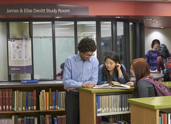 Waterloo students look forward to spending time in the new group study room located in the recently renovated Dana Porter Library.